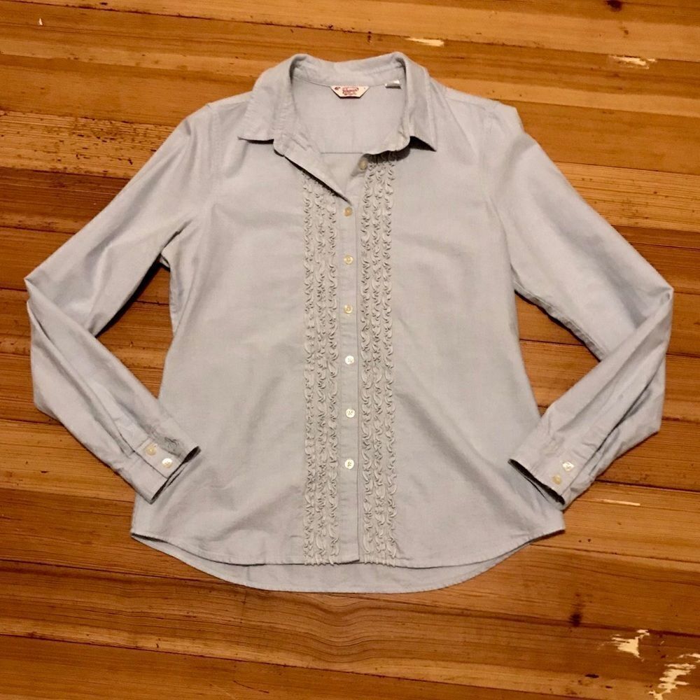 Orig. Penguin Oxford ruffle front button down.
